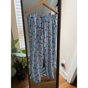 Vera‎ Bradley Lounge Pants Nautical Print Drawstring Pockets Women's S